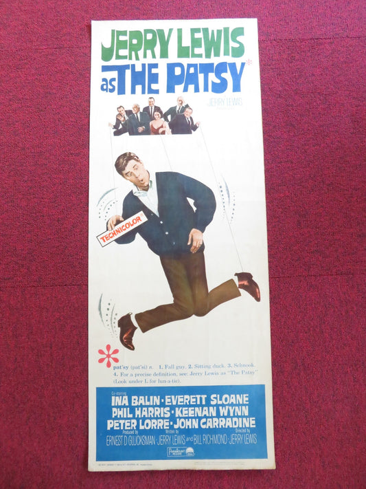THE PATSY US INSERT (14"x 36") POSTER JERRY LEWIS INA BALIN 1964 Rendezvous Cinema Movie posters