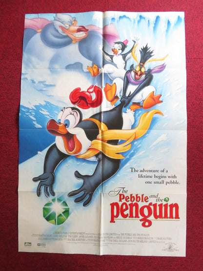 THE PEBBLE AND THE PENGUIN FOLDED US ONE SHEET POSTER MARTIN SHORT T. CURRY 1995 Rendezvous Cinema Movie posters