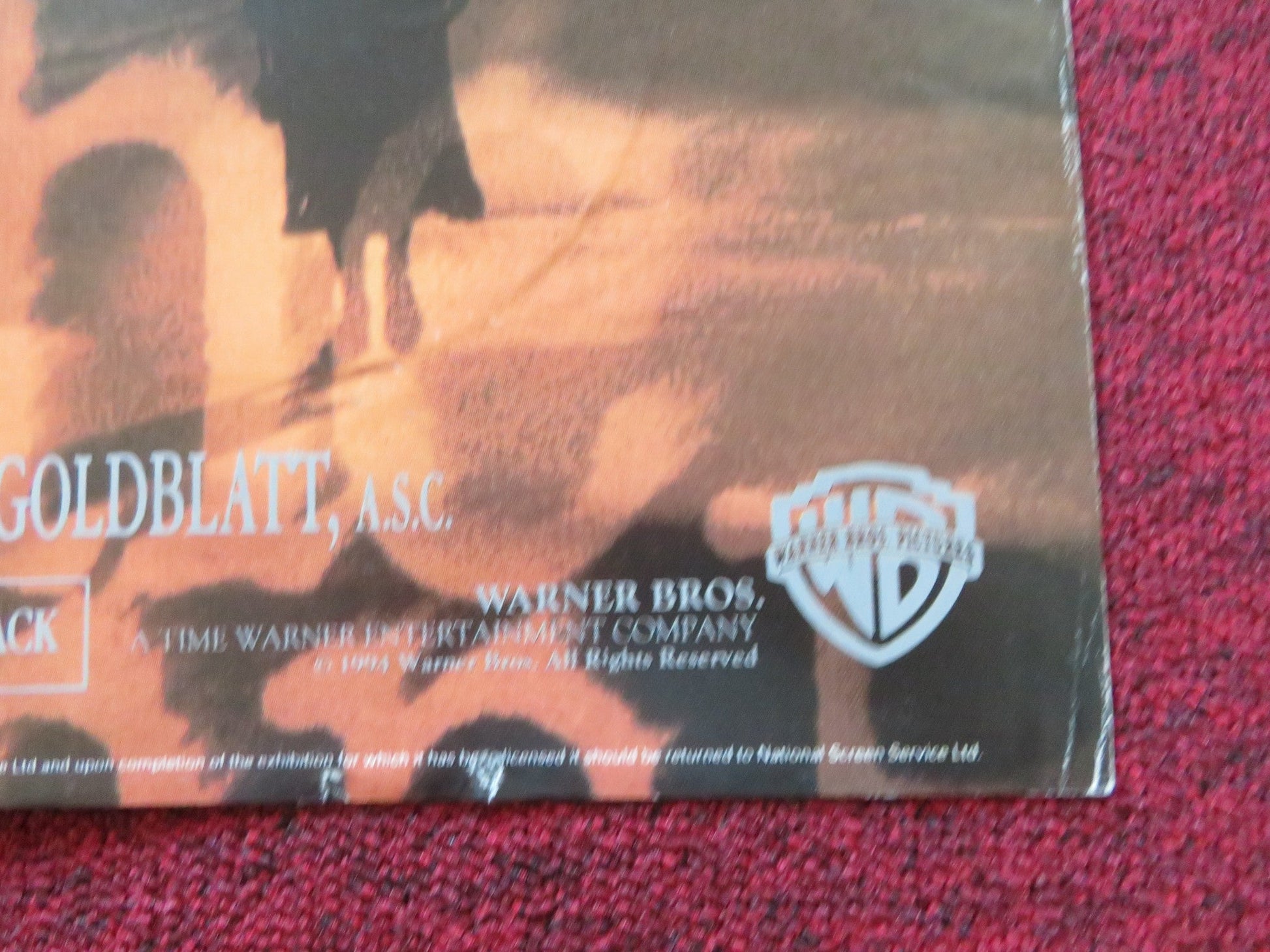 THE PELICAN BRIEF QUAD POSTER FOLDED JULIA ROBERTS DENZEL WASHINGTON 1994 Rendezvous Cinema Movie posters