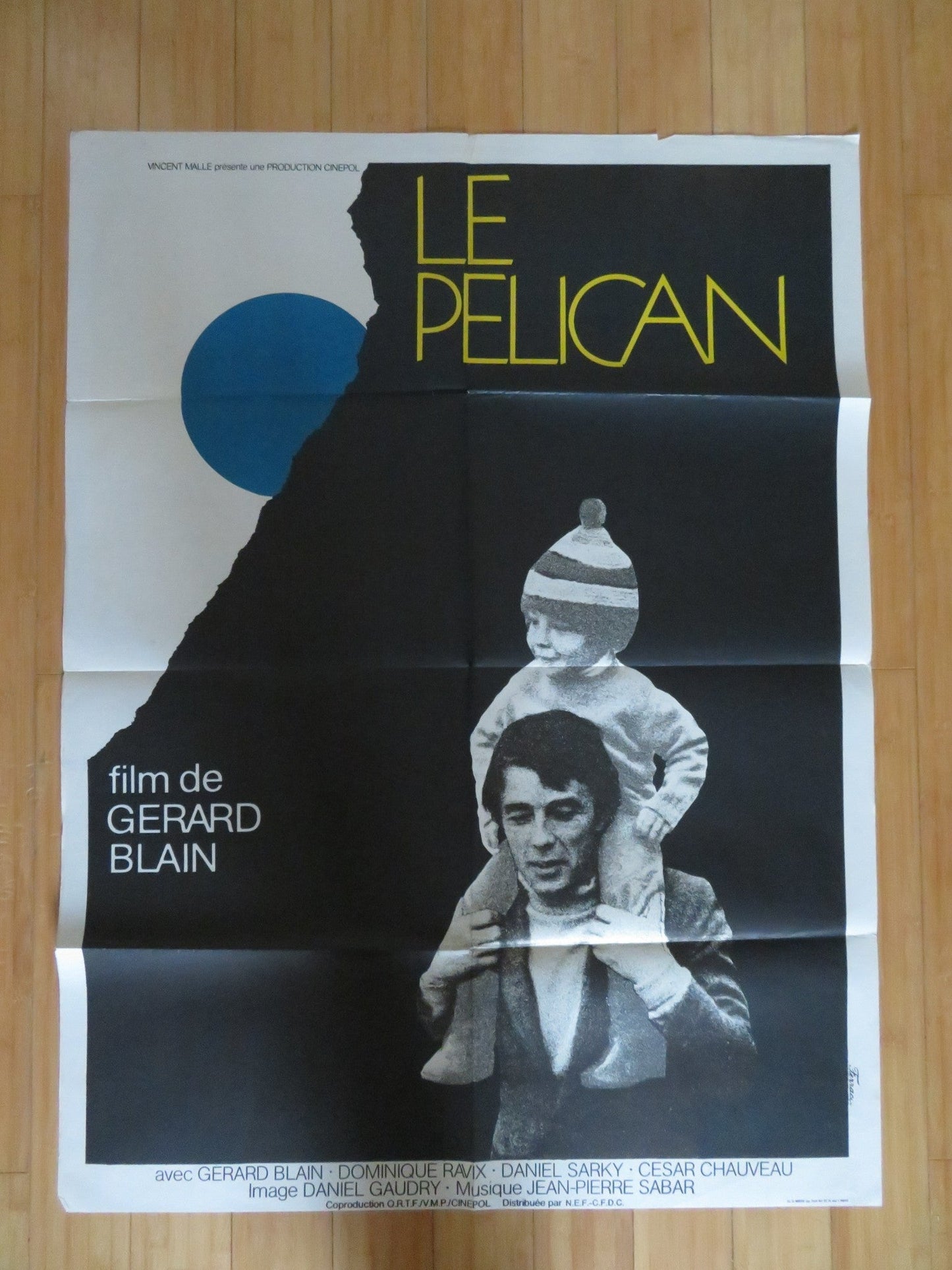 THE PELICAN FRENCH POSTER GERARD BLAIN DOMINIQUE RAVIX 1974 Rendezvous Cinema Movie posters