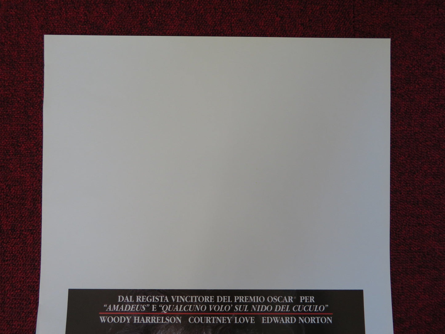 THE PEOPLE VS. LARRY FLYNT ITALIAN LOCANDINA POSTER WOODY HARRELSON C. LOVE 1997 Rendezvous Cinema Movie posters