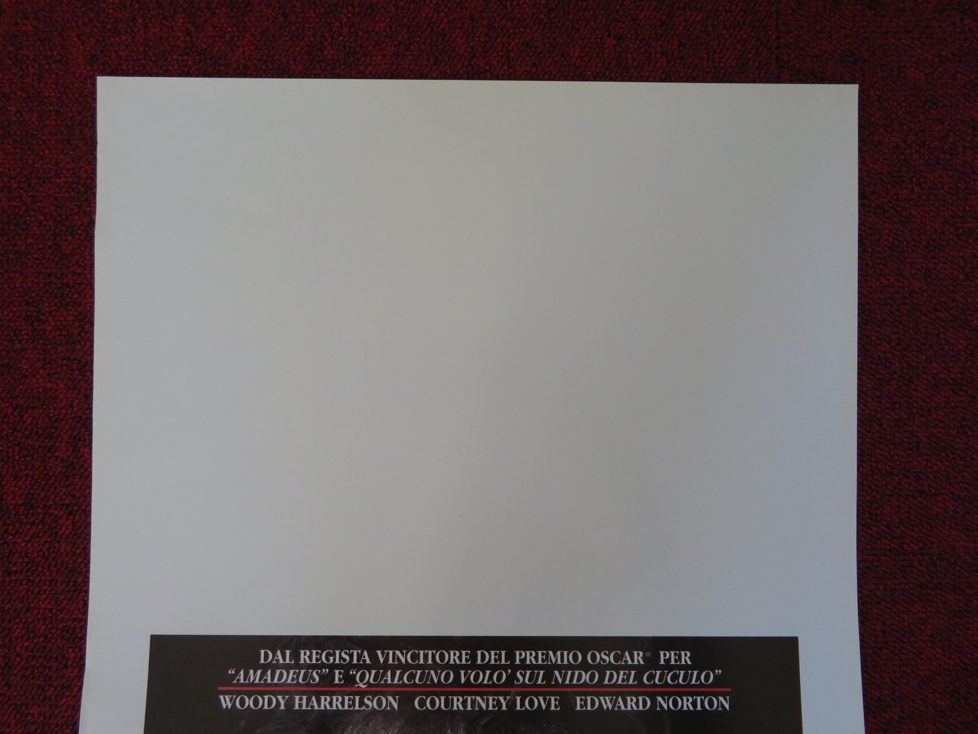 THE PEOPLE VS. LARRY FLYNT ITALIAN LOCANDINA POSTER WOODY HARRELSON C. LOVE 1997 Rendezvous Cinema Movie posters