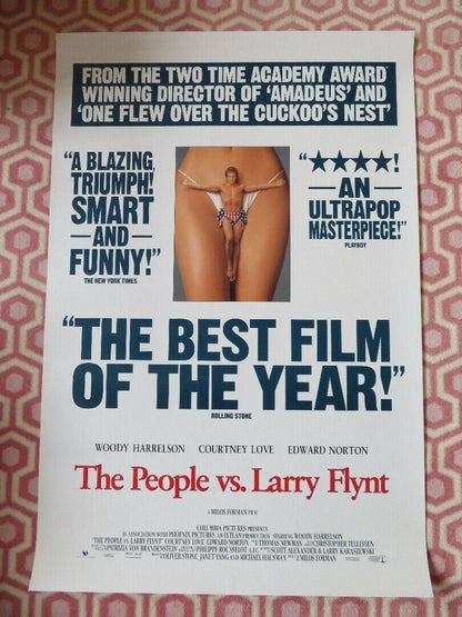 THE PEOPLE VS. LARRY FLYNT US ONE SHEET ROLLED POSTER WOODY HARRELSON 1996 Movie posters
