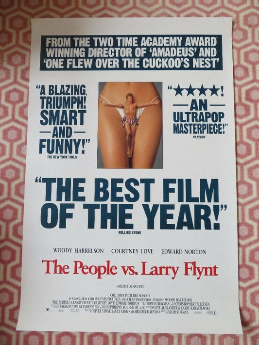 THE PEOPLE VS. LARRY FLYNT US ONE SHEET ROLLED POSTER WOODY HARRELSON 1996 Movie posters