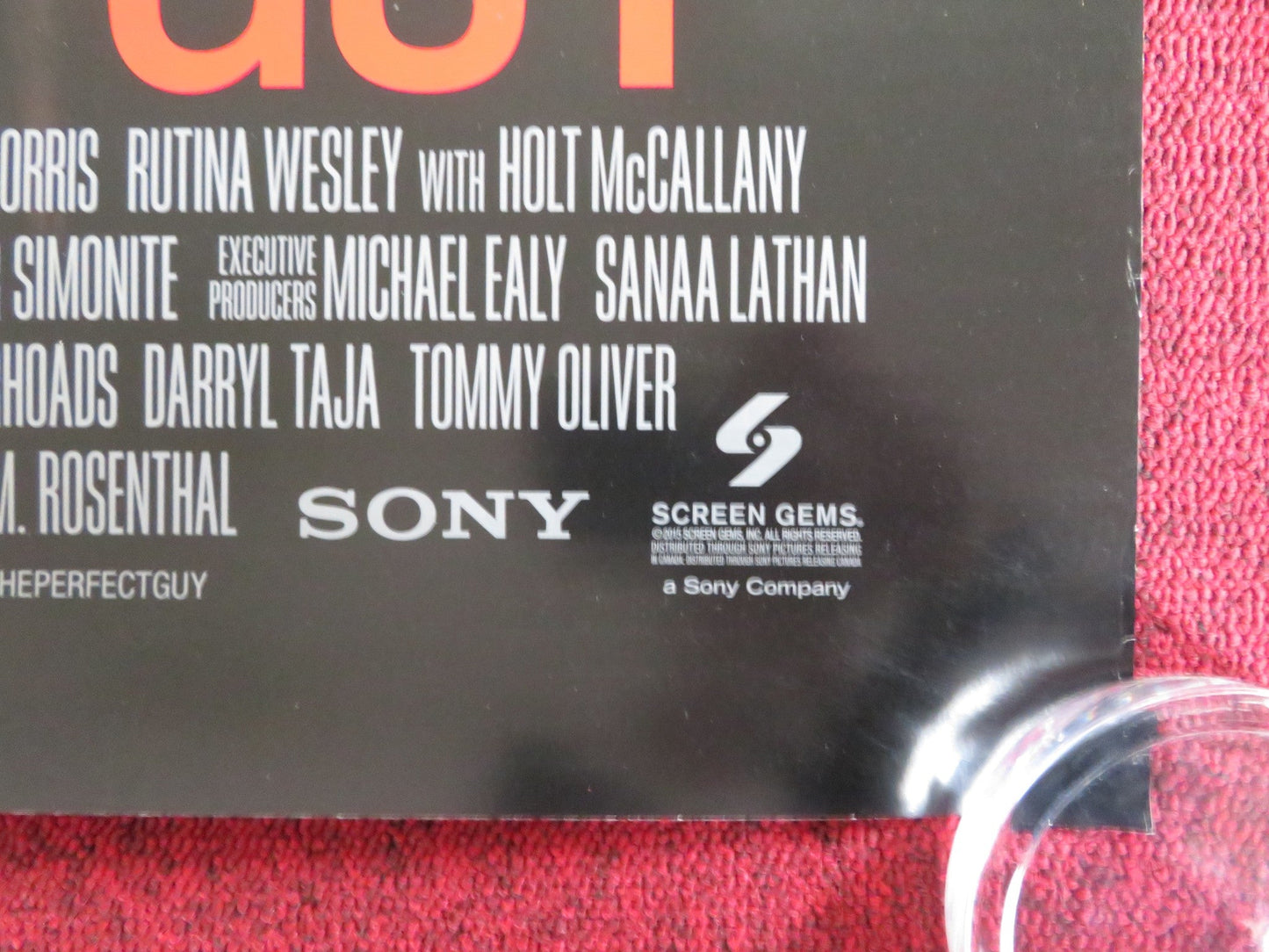 THE PERFECT GUY US ONE SHEET ROLLED POSTER SANAA LATHAN MICHAEL EALY 2015 Rendezvous Cinema Movie posters