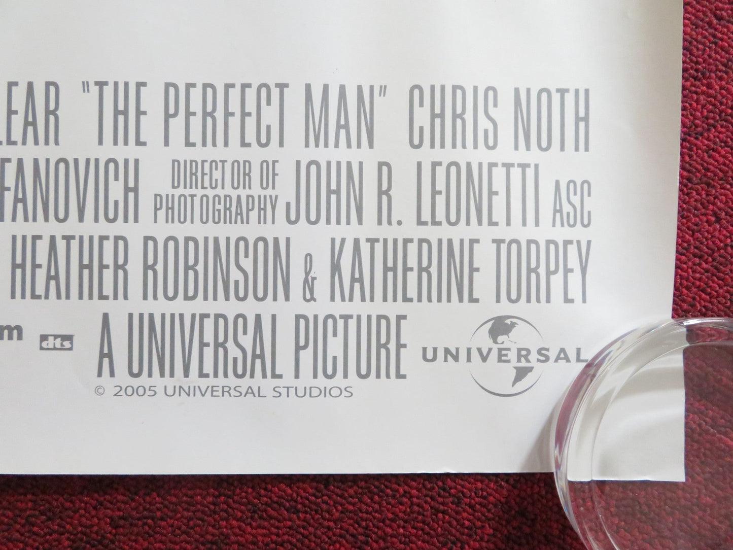 THE PERFECT MAN UK QUAD (30"x 40") ROLLED POSTER HILARY DUFF H. LOCKLEAR 2005 Rendezvous Cinema Movie posters