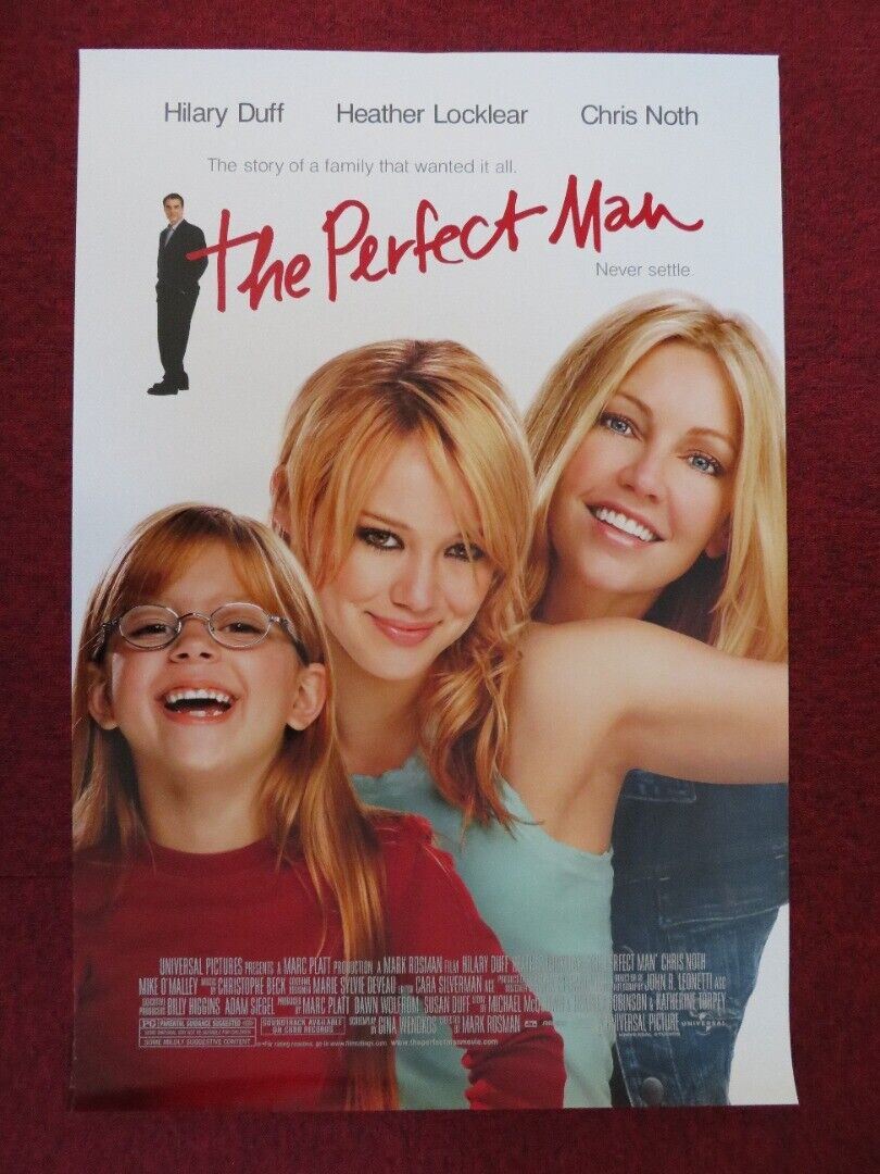 THE PERFECT MAN US ONE SHEET ROLLED POSTER HILARY DUFF HEATHER LOCKLEAR 2005 Movie posters