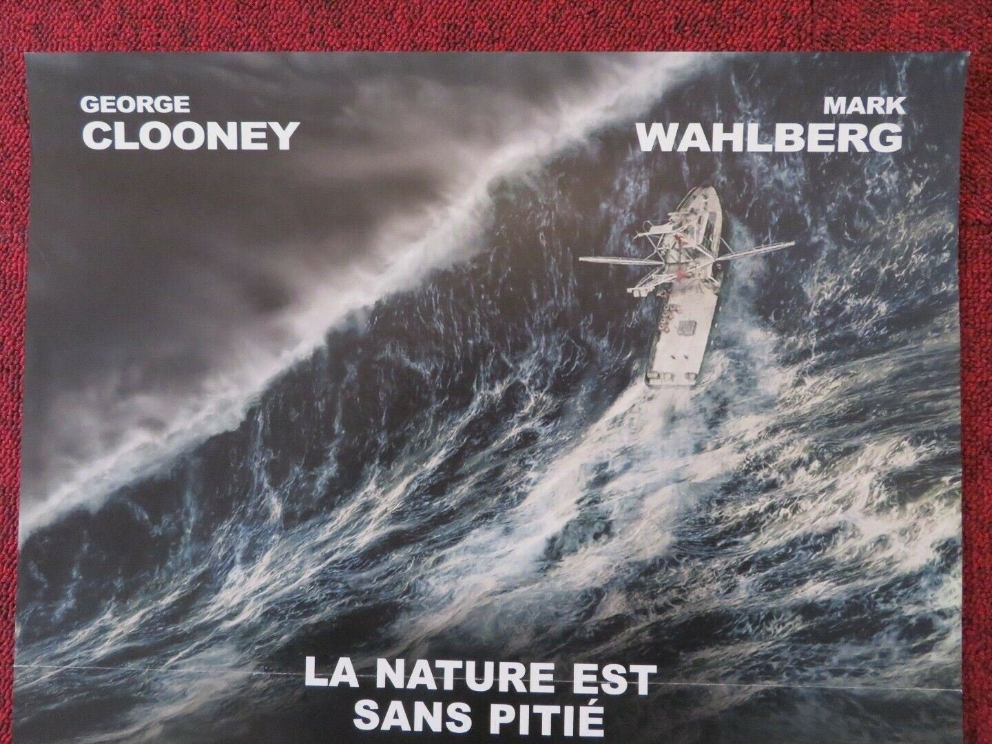 THE PERFECT STORM FRENCH (15"x 21") POSTER GEORGE CLOONEY MARK WAHLBERG 2000 Movie posters