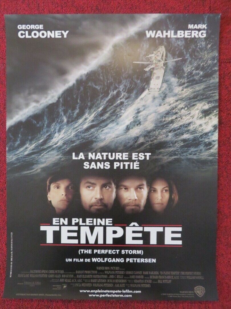 THE PERFECT STORM FRENCH (15"x 21") POSTER GEORGE CLOONEY MARK WAHLBERG 2000 Movie posters