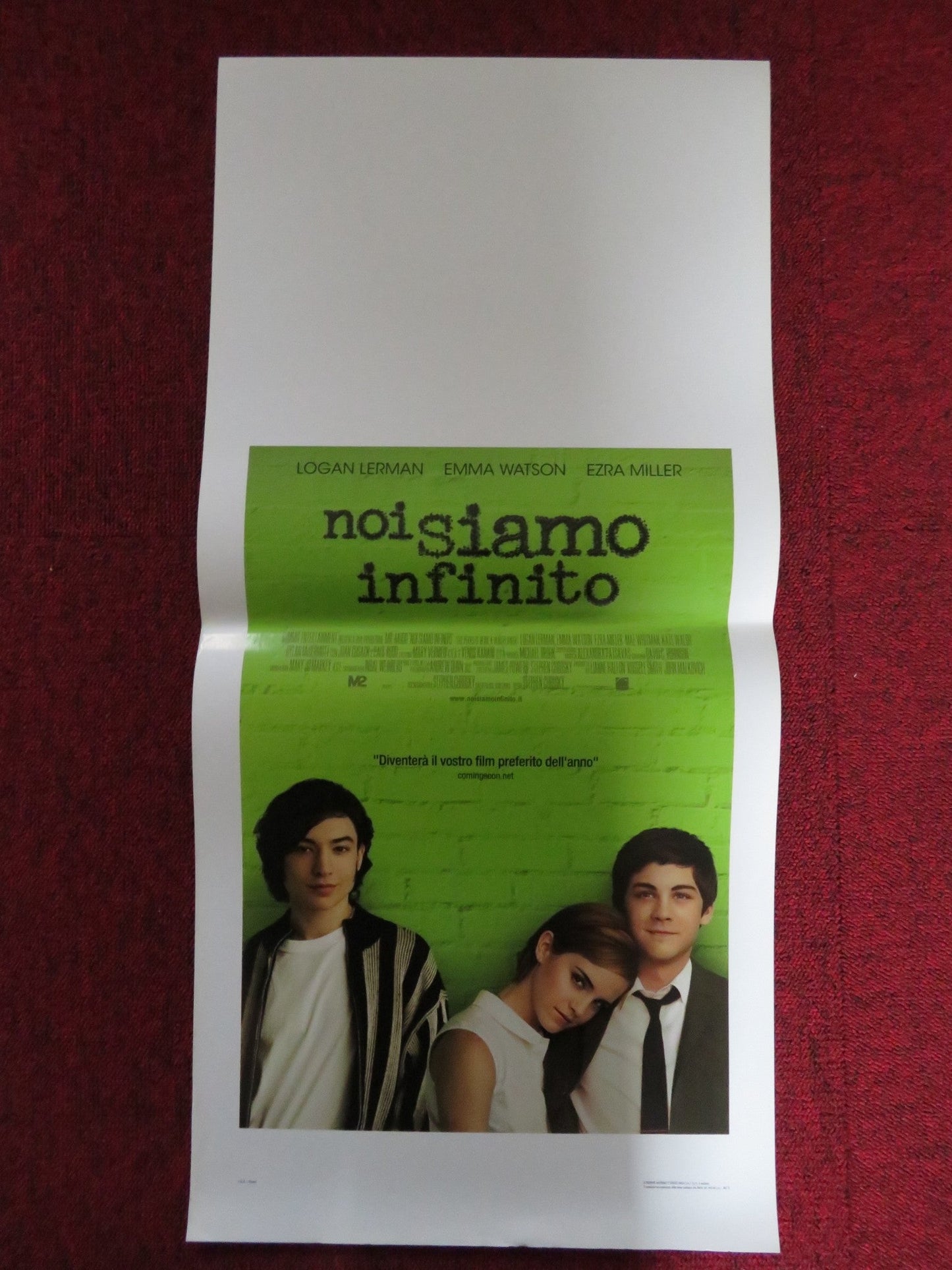 THE PERKS OF BEING A WALLFLOWER ITALIAN LOCANDINA POSTER EMMA WATSON 2012 Rendezvous Cinema Movie posters