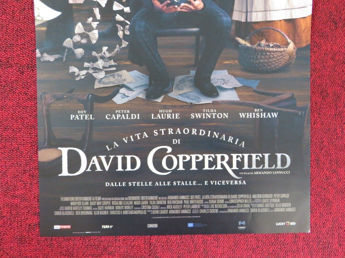 THE PERSONAL HISTORY OF DAVID... ITALIAN LOCANDINA (26.5"x12.5") POSTER 2019 Movie posters