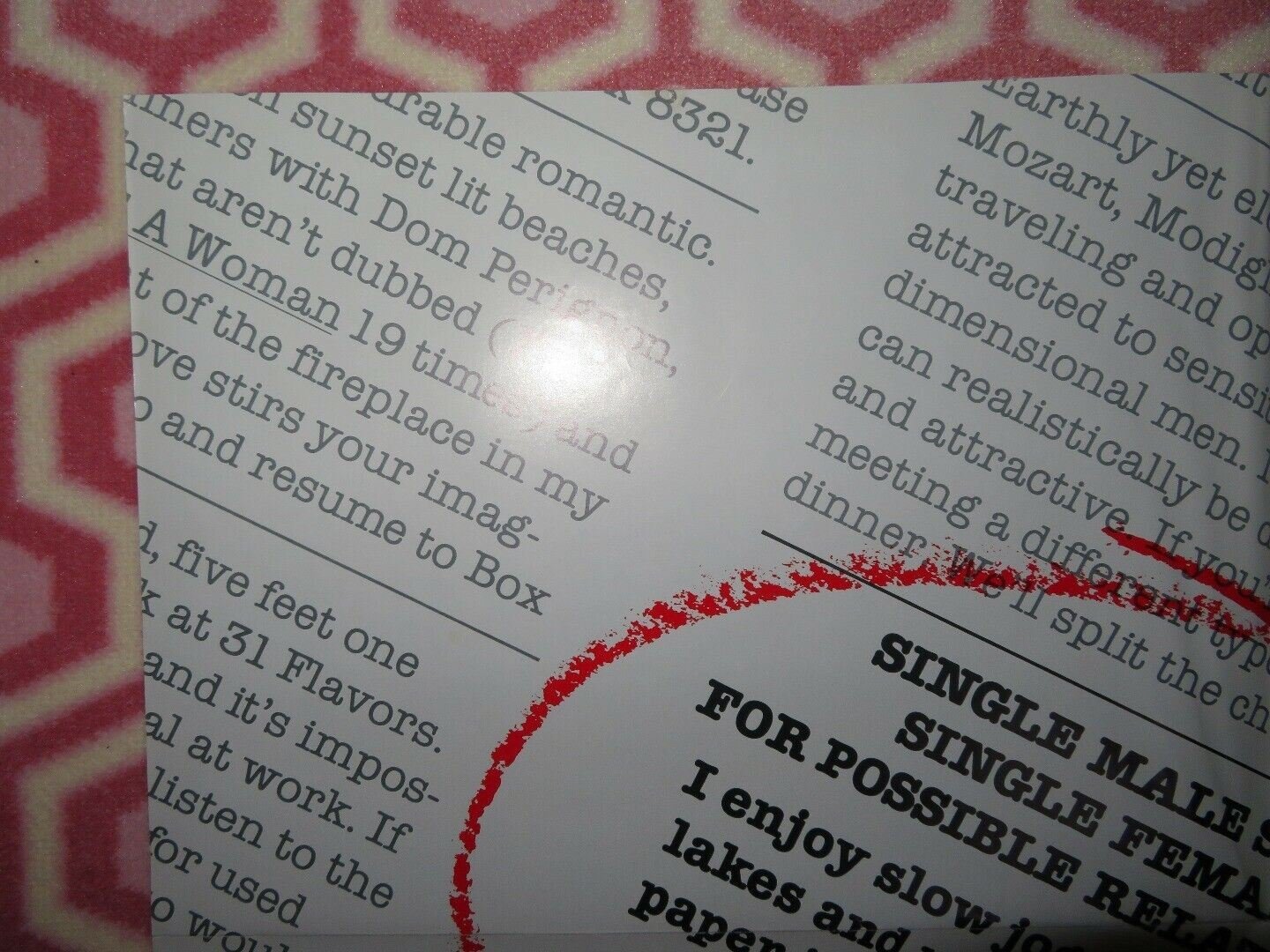 THE PERSONALS US ONE SHEET POSTER BILL SCHOPPERT KAREN LANDRY 1982 Movie posters