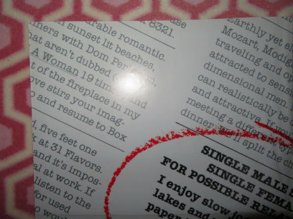 THE PERSONALS US ONE SHEET POSTER BILL SCHOPPERT KAREN LANDRY 1982 Movie posters