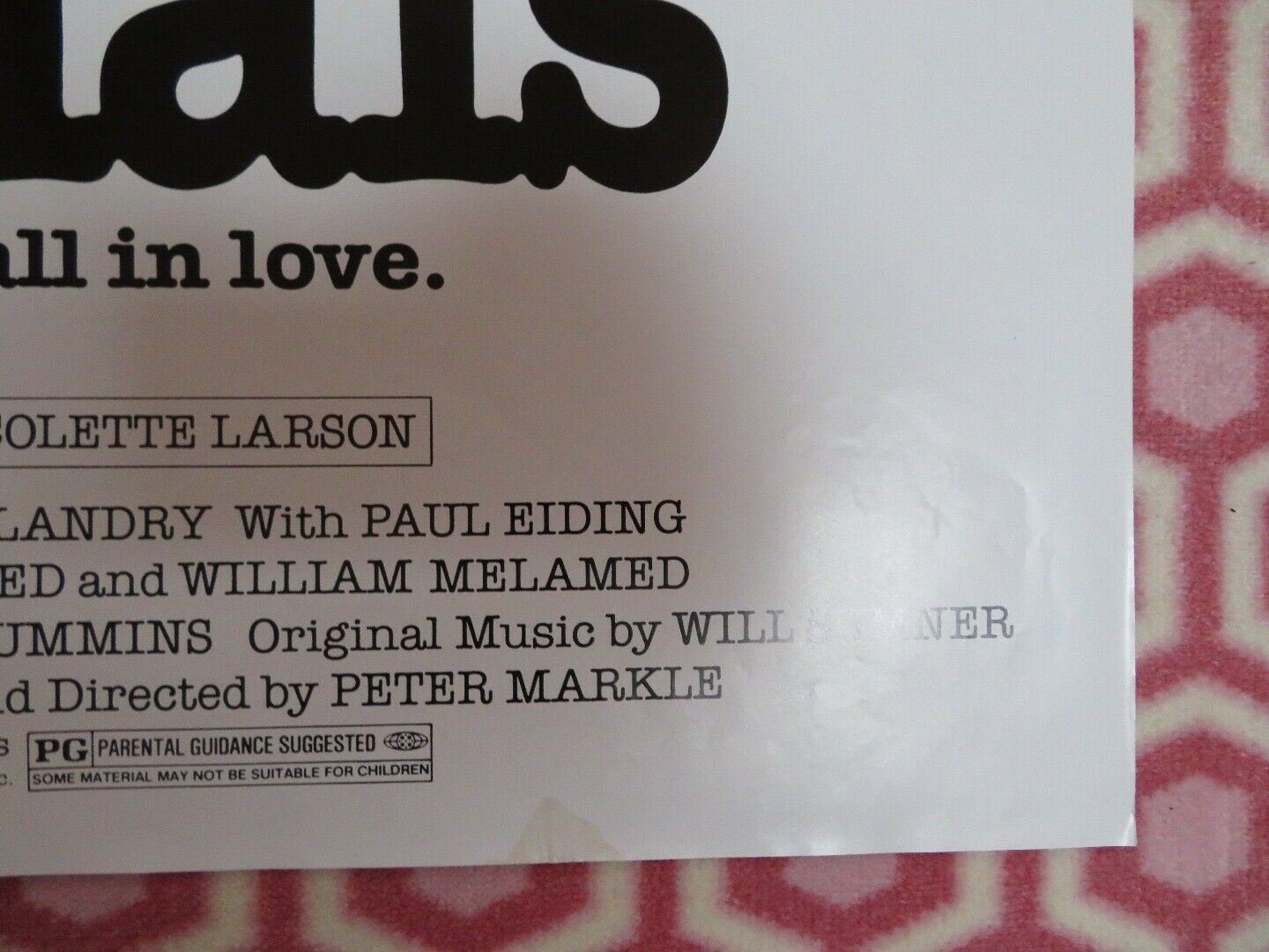 THE PERSONALS US ONE SHEET POSTER BILL SCHOPPERT KAREN LANDRY 1982 Movie posters