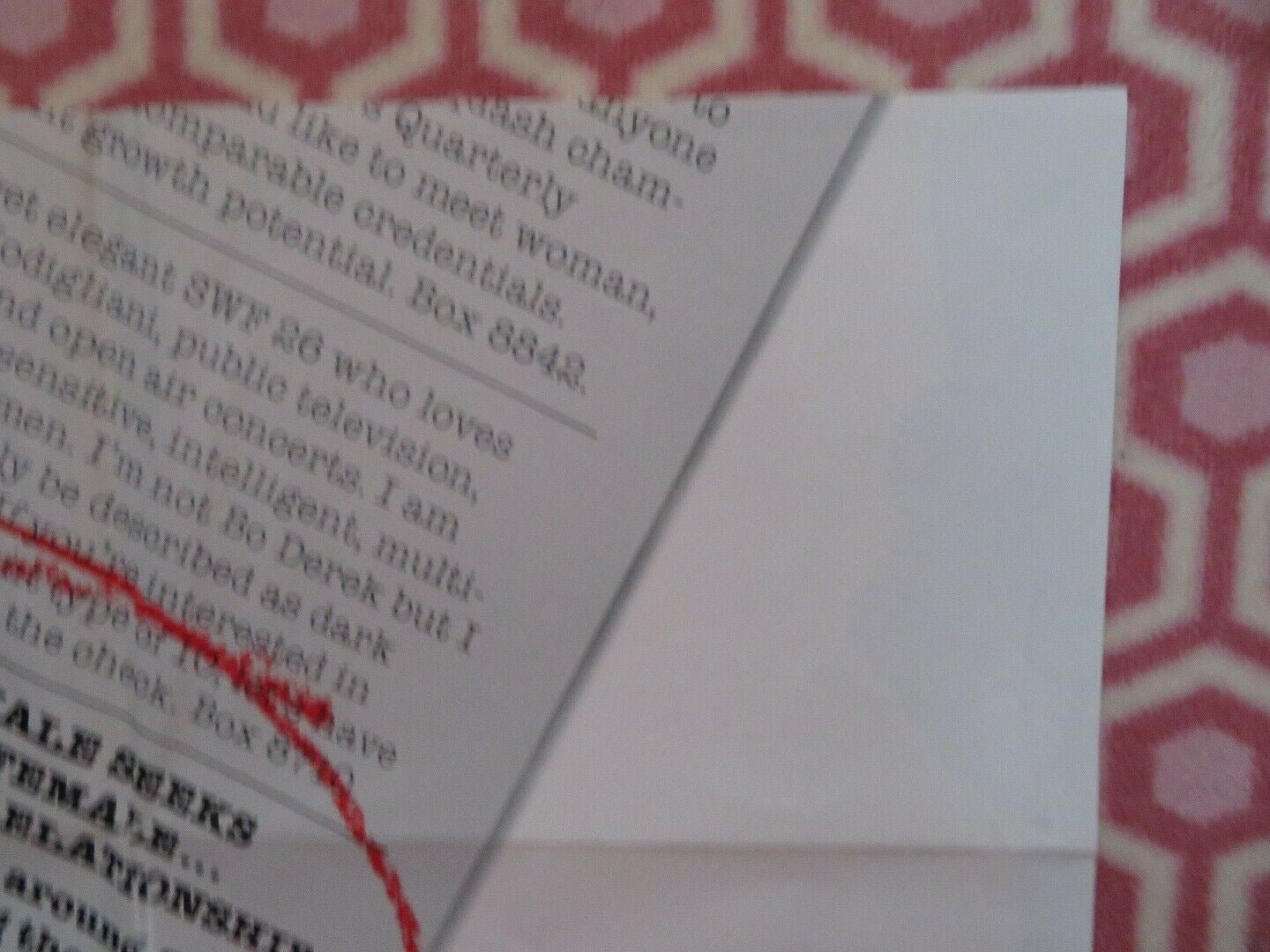 THE PERSONALS US ONE SHEET POSTER BILL SCHOPPERT KAREN LANDRY 1982 Movie posters