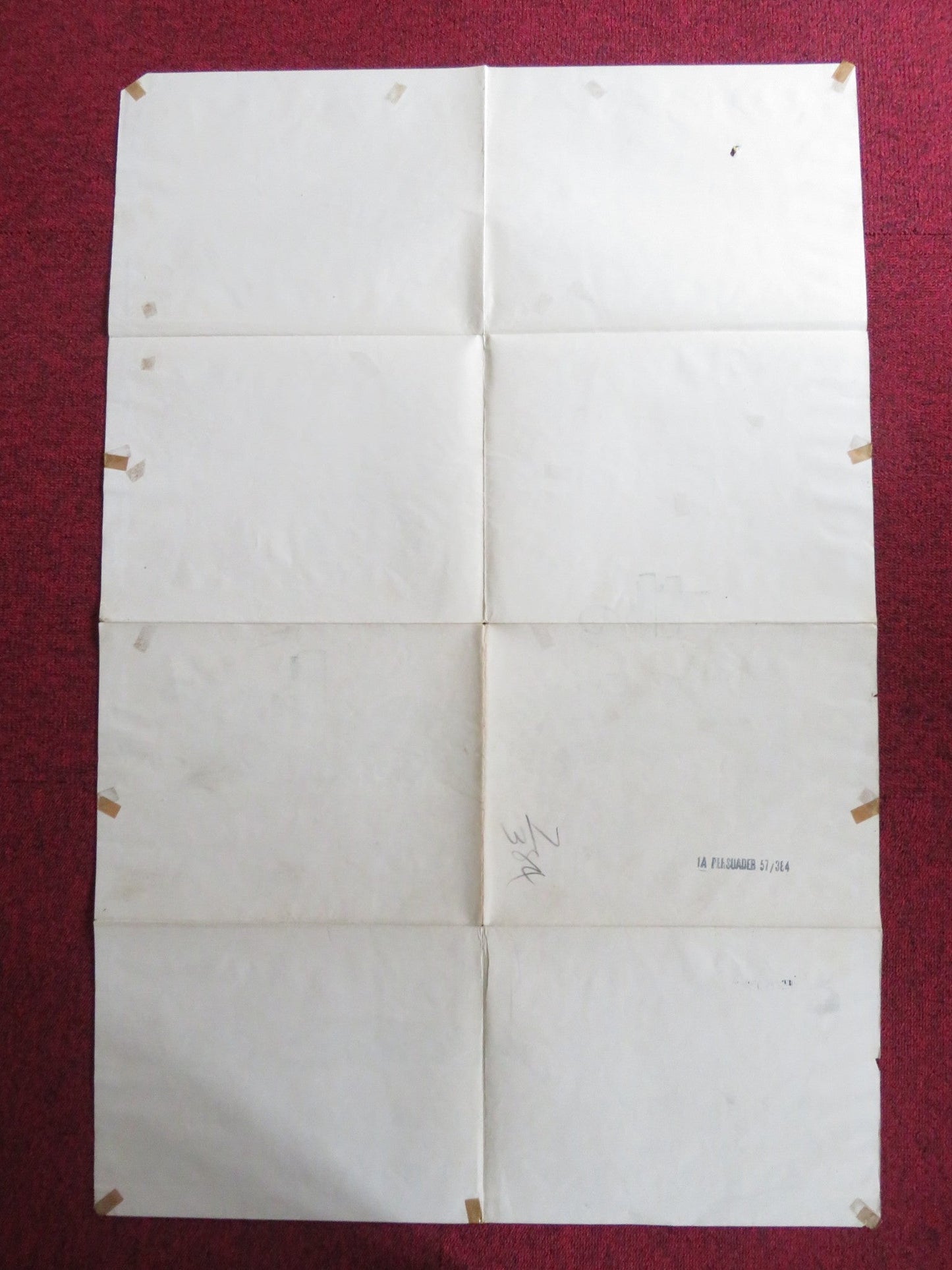 THE PERSUADER FOLDED US ONE SHEET POSTER WILLIAM TALMAN JAMES CRAIG 1957 Rendezvous Cinema Movie posters