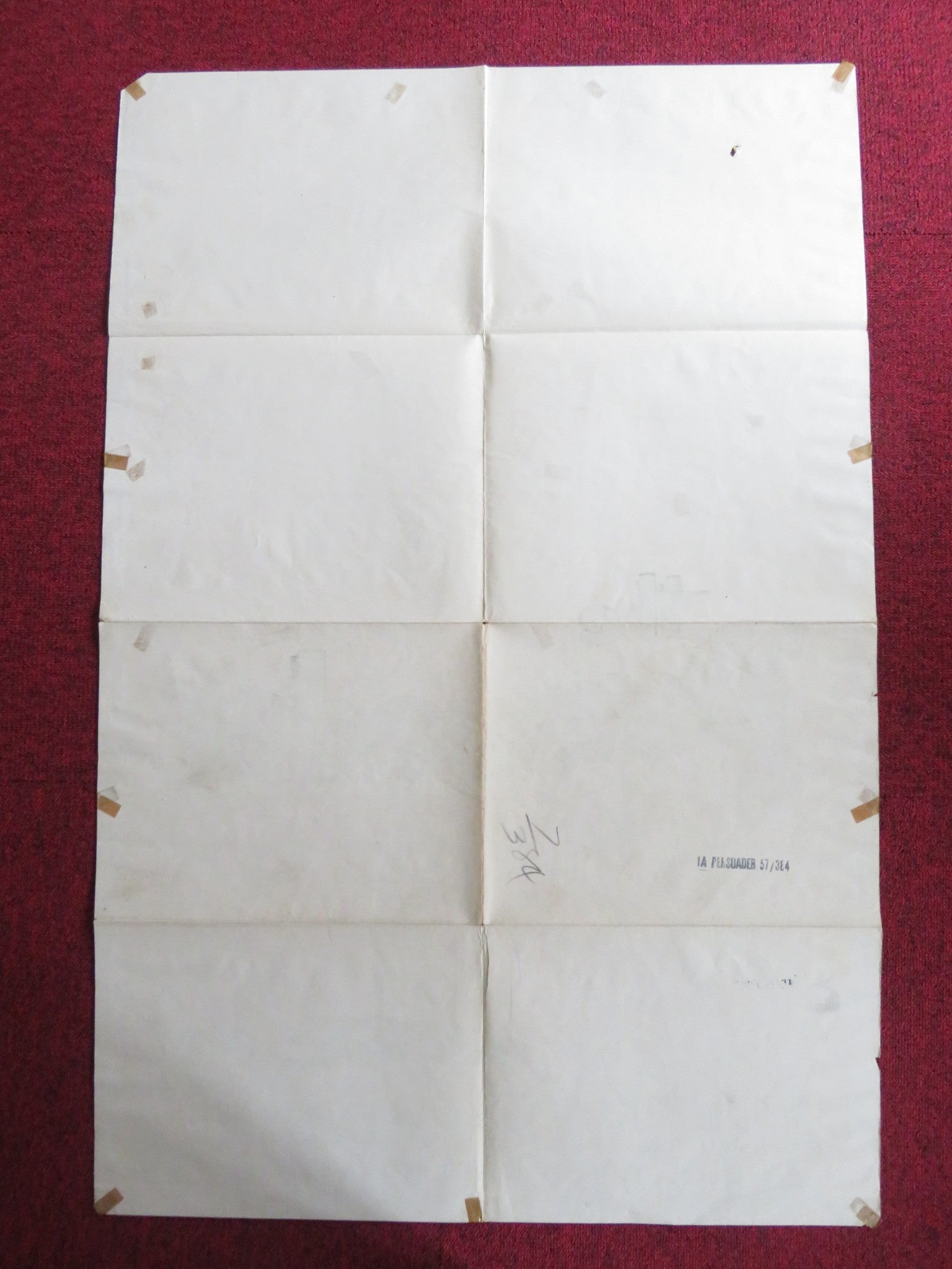 THE PERSUADER FOLDED US ONE SHEET POSTER WILLIAM TALMAN JAMES CRAIG 1957 Rendezvous Cinema Movie posters