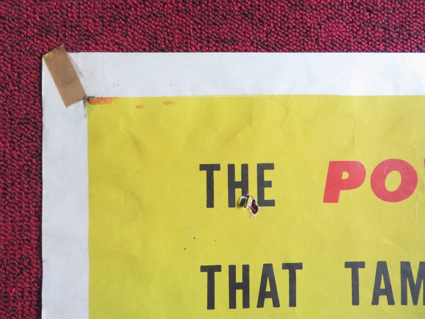 THE PERSUADER FOLDED US ONE SHEET POSTER WILLIAM TALMAN JAMES CRAIG 1957 Rendezvous Cinema Movie posters