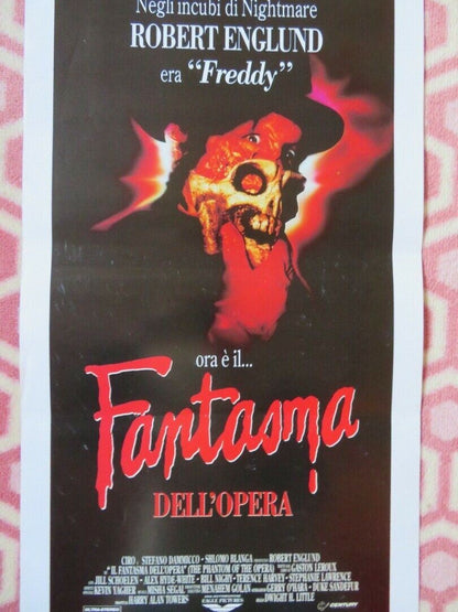 THE PHAMTOM OF THE OPERA ITALIAN LOCANDINA (27.5"x13") POSTER 1992 Movie posters