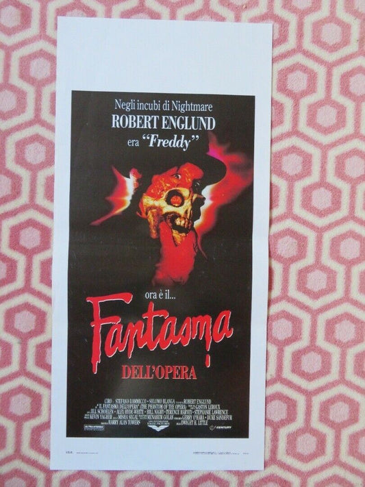 THE PHAMTOM OF THE OPERA ITALIAN LOCANDINA (27.5"x13") POSTER 1992 Movie posters