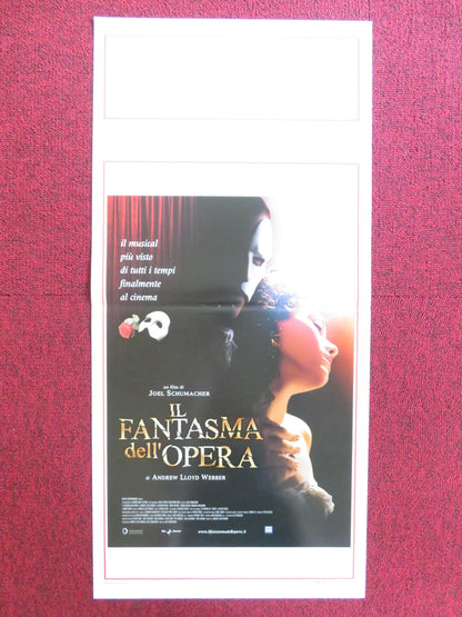 THE PHANTOM OF THE OPERA ITALIAN LOCANDINA POSTER GERARD BUTLER EMMY ROSSUM 2004 Rendezvous Cinema Movie posters