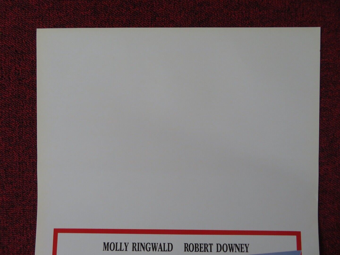 THE PICK - UP ARTIST ITALIAN LOCANDINA (27.5"x13") POSTER MOLLY RINGWALD 1988 Movie posters