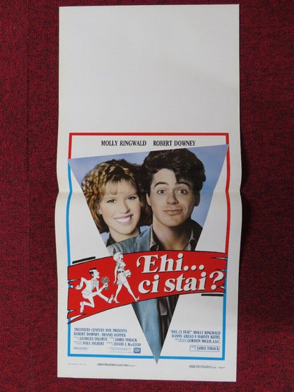 THE PICK - UP ARTIST ITALIAN LOCANDINA (27.5"x13") POSTER MOLLY RINGWALD 1988 Movie posters