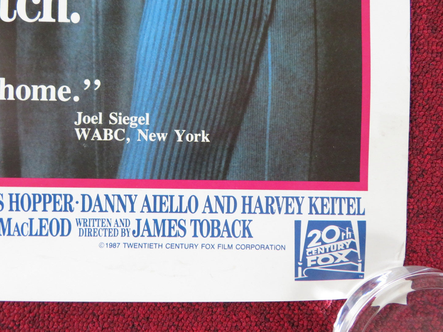 THE PICK - UP ARTIST VHS US ONE SHEET ROLLED POSTER R. DOWNEY JR. RINGWALD 1987 Rendezvous Cinema Movie posters