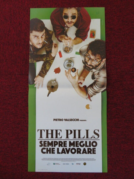 THE PILLS SEMPRE MEGLIO CHE LAVORARE ITALIAN LOCANDINA (26.5"x12.5") POSTER '16 Rendezvous Cinema Movie posters