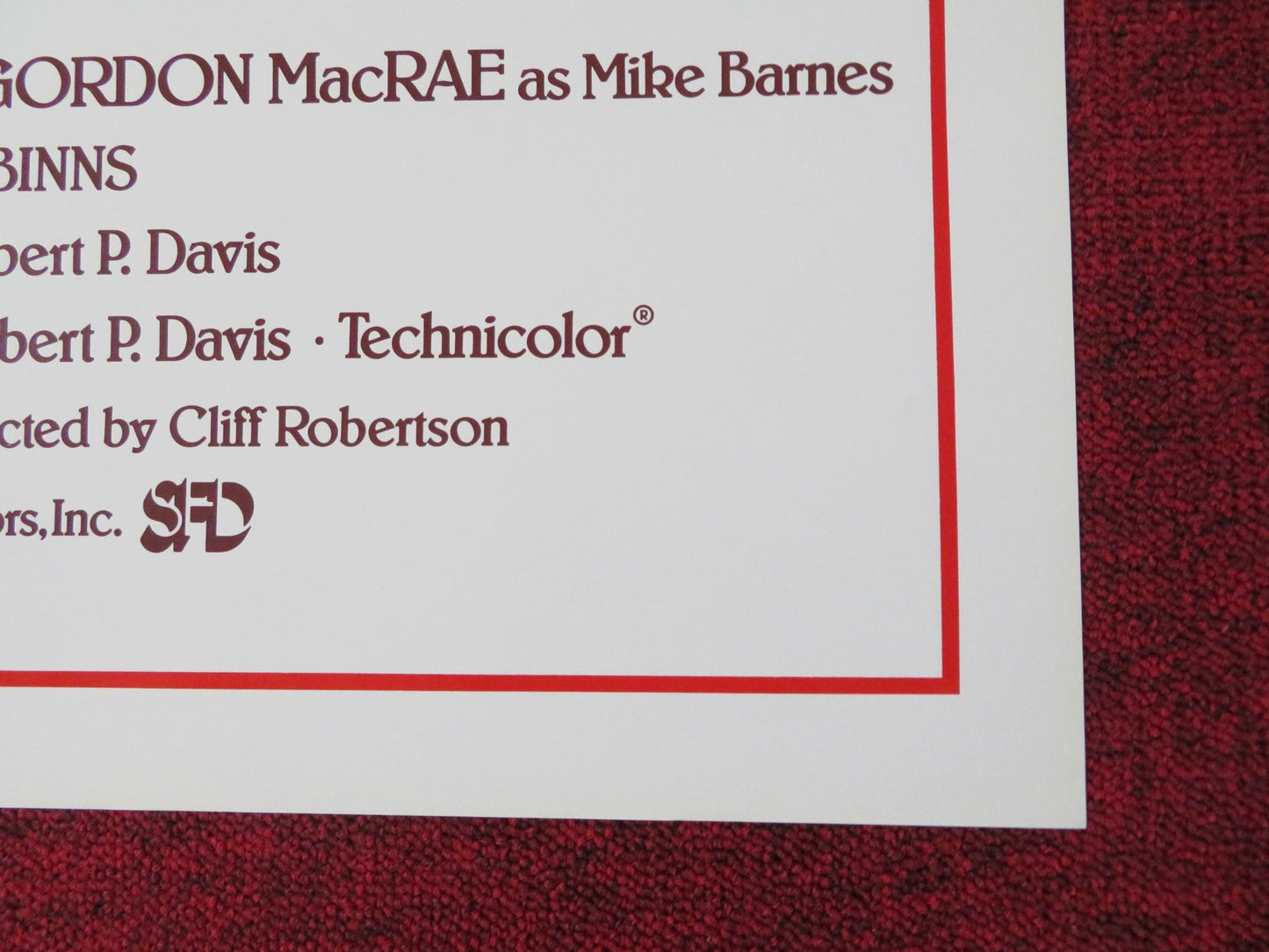 THE PILOT FOLDED US ONE SHEET POSTER CLIFF ROBERTSON DIANE BAKER 1980 Rendezvous Cinema Movie posters