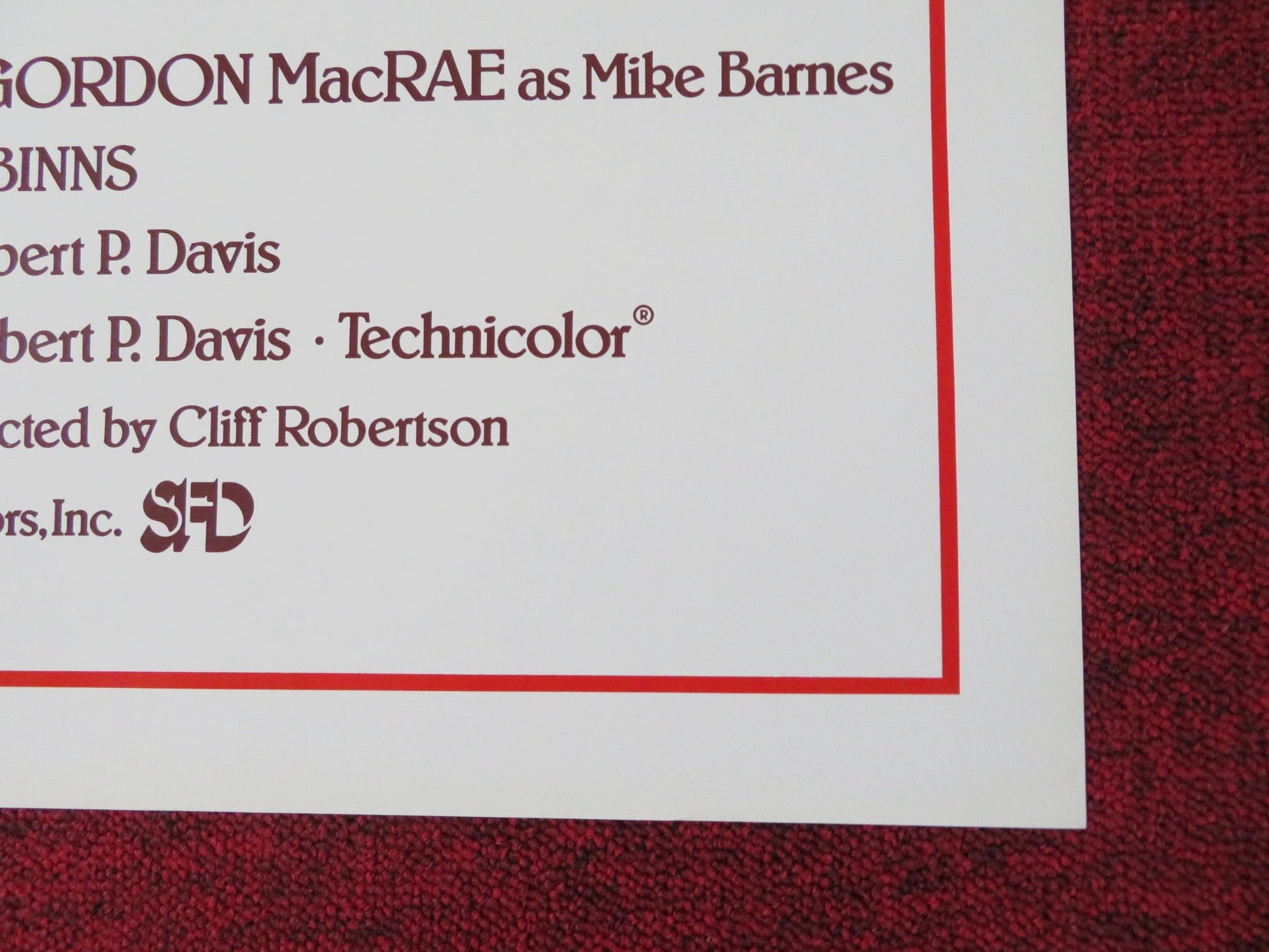 THE PILOT FOLDED US ONE SHEET POSTER CLIFF ROBERTSON DIANE BAKER 1980 Rendezvous Cinema Movie posters