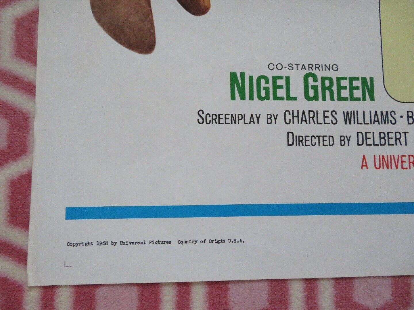 THE PINK JUNGLE US ONE SHEET POSTER JAMES GARNER EVA RENZI 1968 Movie posters