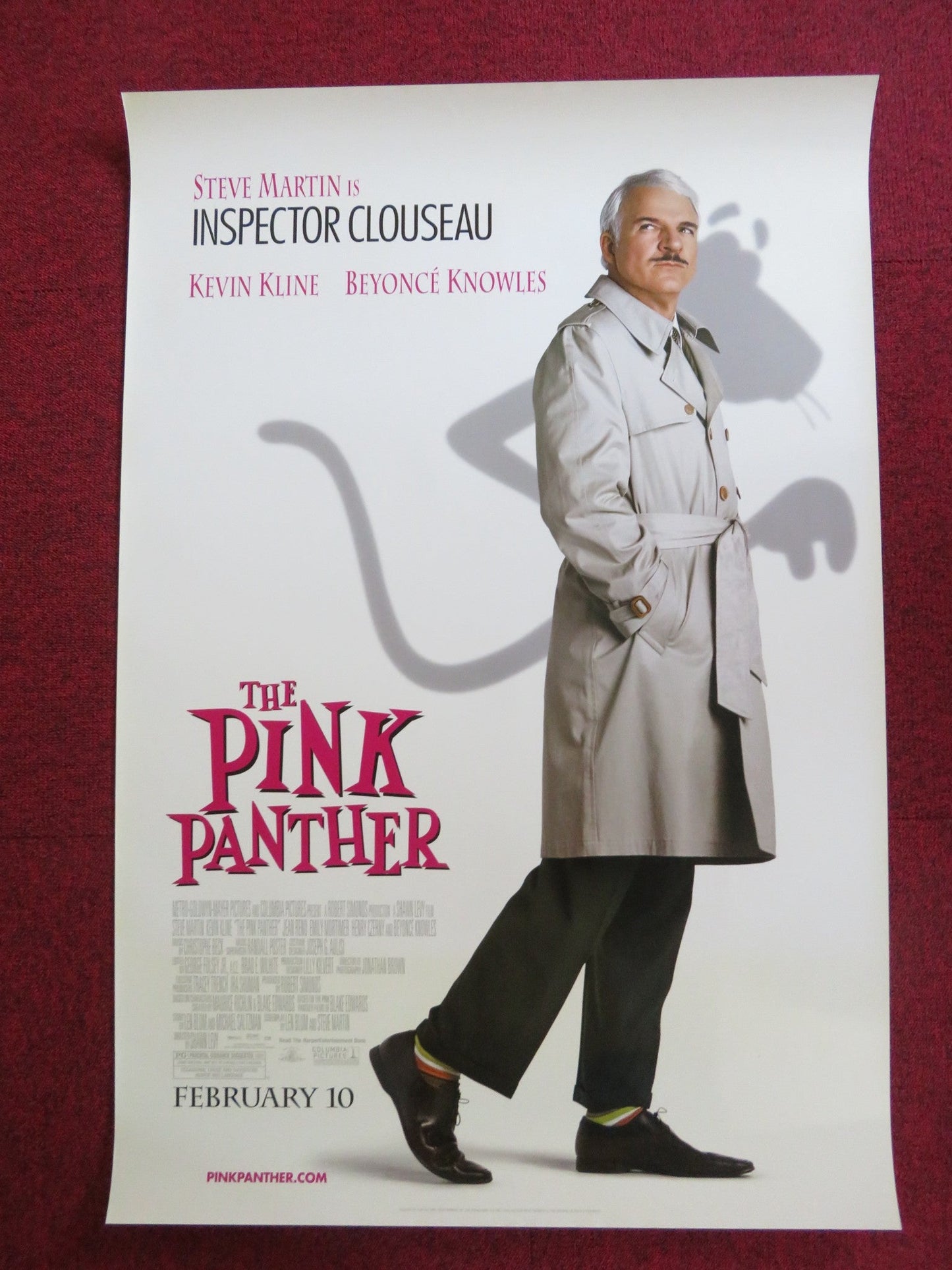 THE PINK PANTHER US ONE SHEET ROLLED POSTER STEVE MARTIN BEYONCE 2006 Rendezvous Cinema Movie posters