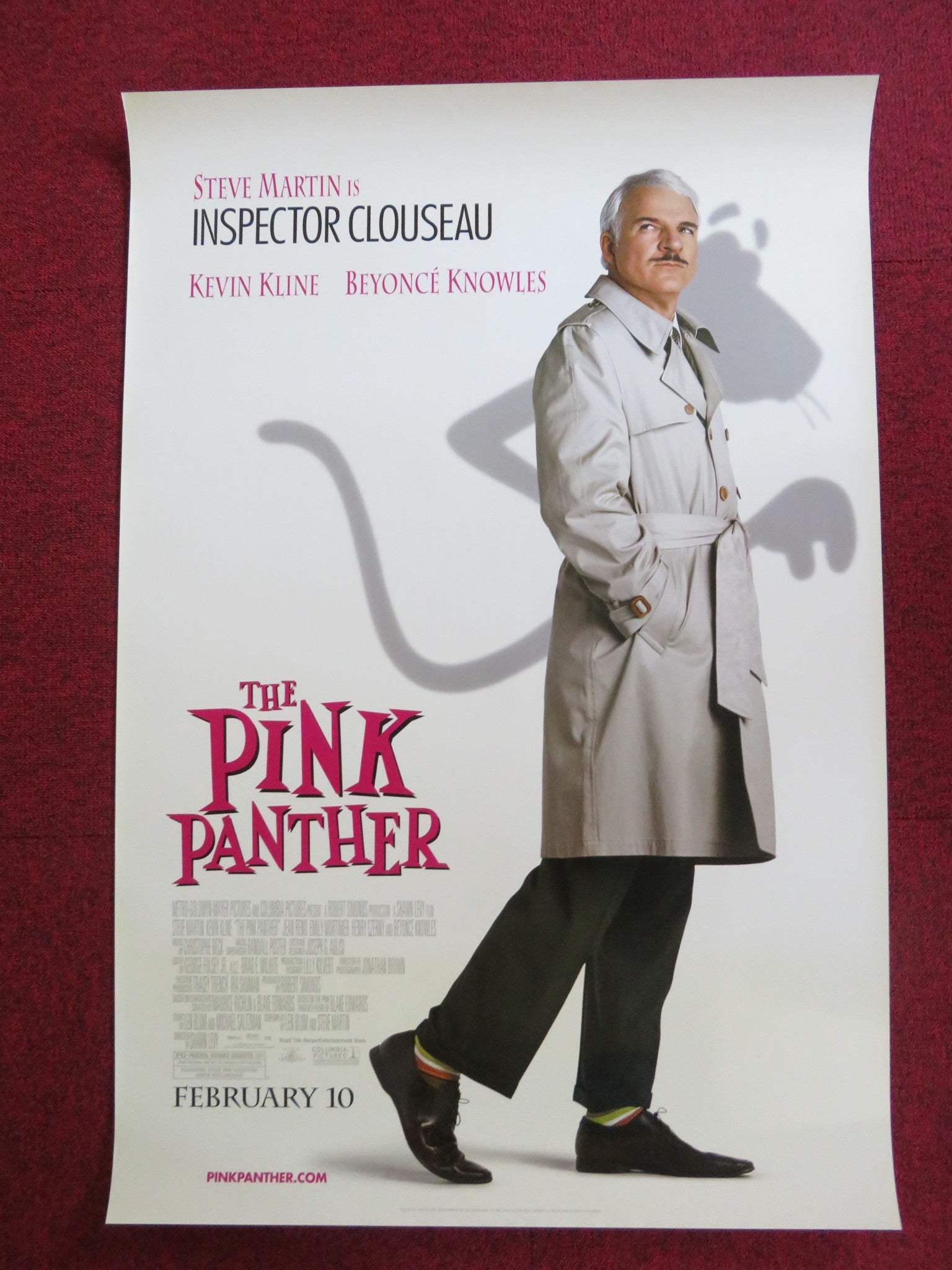 THE PINK PANTHER US ONE SHEET ROLLED POSTER STEVE MARTIN BEYONCE 2006 Rendezvous Cinema Movie posters