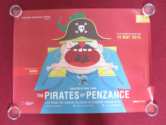 THE PIRATES OF PENZANCE UK QUAD ROLLED POSTER MIKE LEIGH OPERA 2015 Rendezvous Cinema Movie posters