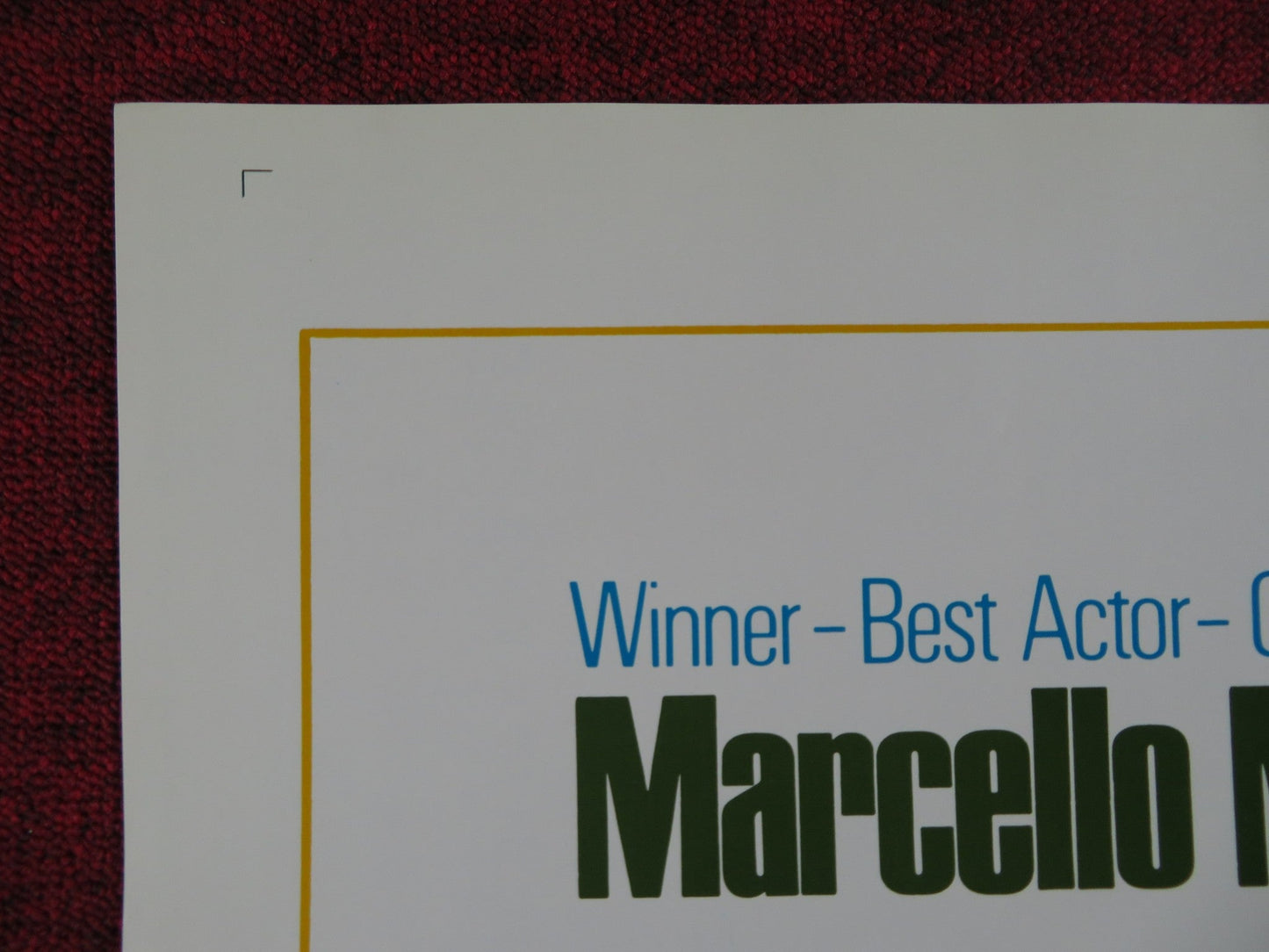 THE PIZZA TRIANGLE FOLDED US ONE SHEET POSTER MARCELLO MASTROIANNI M. VITTI 1970 Rendezvous Cinema Movie posters