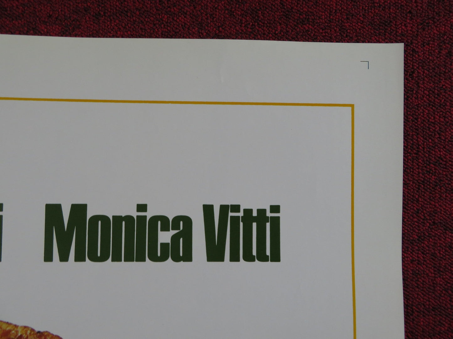 THE PIZZA TRIANGLE FOLDED US ONE SHEET POSTER MARCELLO MASTROIANNI M. VITTI 1970 Rendezvous Cinema Movie posters