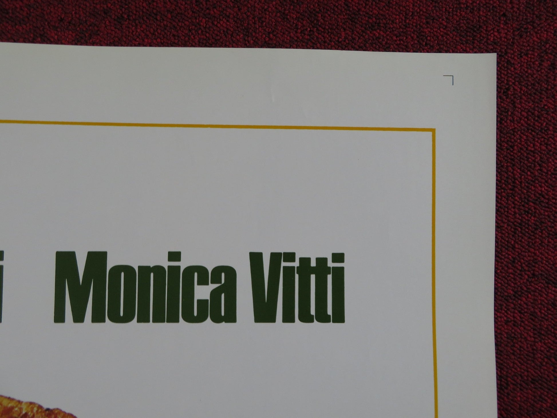 THE PIZZA TRIANGLE FOLDED US ONE SHEET POSTER MARCELLO MASTROIANNI M. VITTI 1970 Rendezvous Cinema Movie posters