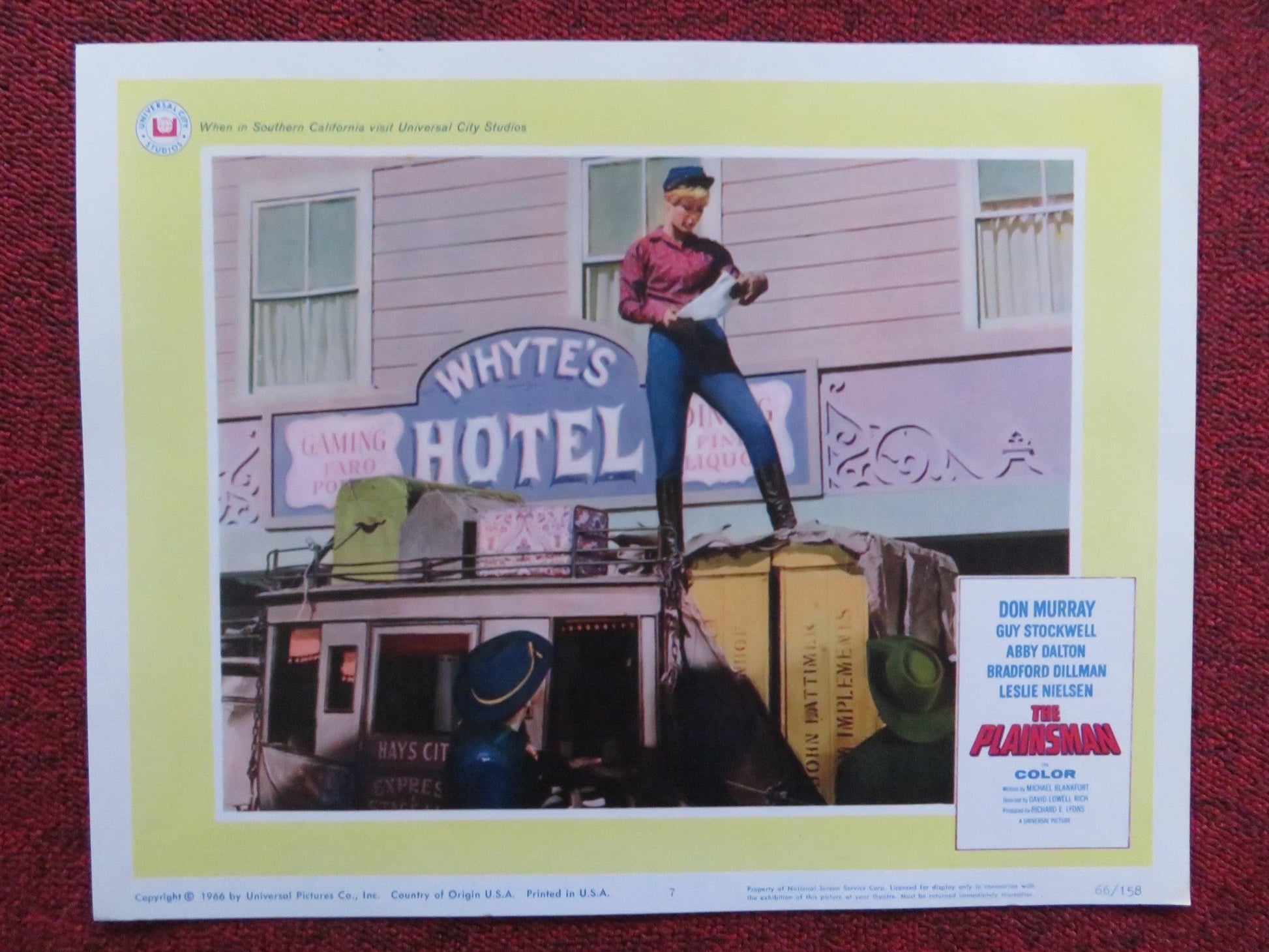 THE PLAINSMAN US LOBBY CARD SET DON MURRAY GUY STOCKWELL 1966 Rendezvous Cinema Movie posters