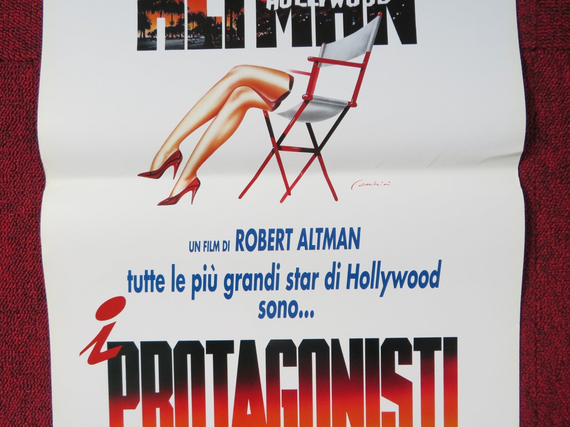 THE PLAYER ITALIAN LOCANDINA POSTER TIM ROBBINS GRETA SCACCHI 1992 Rendezvous Cinema Movie posters