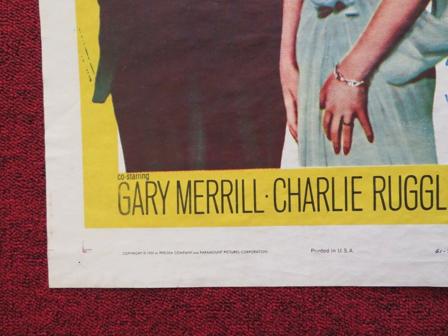 THE PLEASURE OF HIS COMPANY FOLDED US ONE SHEET POSTER FRED ASTAIRE 1961 Movie posters