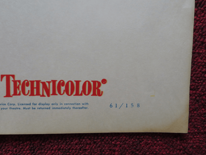 THE PLEASURE OF HIS COMPANY US HALF SHEET (22"x 28") POSTER FRED ASTAIRE 1961 Rendezvous Cinema Movie posters