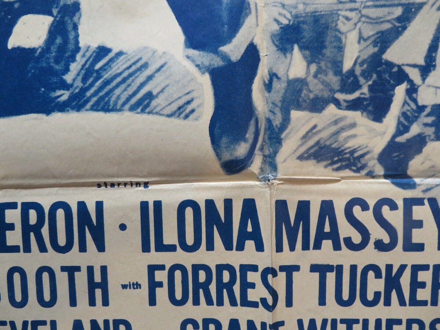 THE PLUNDERERS FOLDED US ONE SHEET POSTER ROD CAMERON ILONA MASSEY 1948 Movie posters