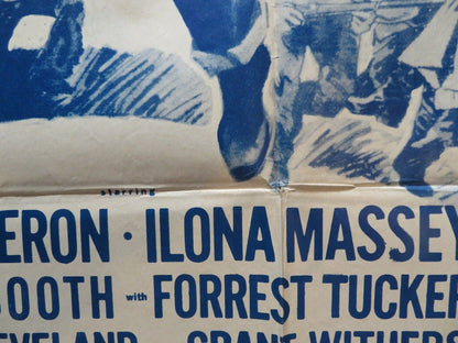 THE PLUNDERERS FOLDED US ONE SHEET POSTER ROD CAMERON ILONA MASSEY 1948 Movie posters