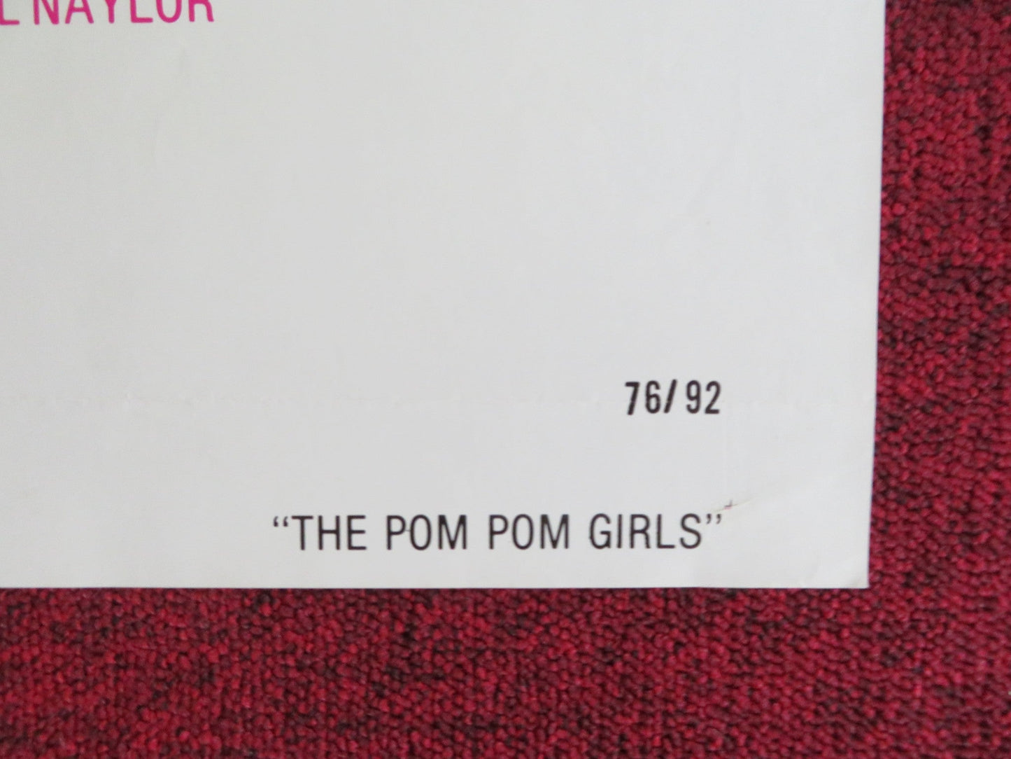 THE POM POM GIRLS FOLDED US ONE SHEET POSTER ROBERT CARRADINE J. ASHLEY 1976 Rendezvous Cinema Movie posters