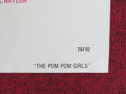 THE POM POM GIRLS FOLDED US ONE SHEET POSTER ROBERT CARRADINE J. ASHLEY 1976 Rendezvous Cinema Movie posters