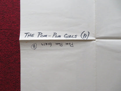 THE POM POM GIRLS FOLDED US ONE SHEET POSTER ROBERT CARRADINE J. ASHLEY 1976 Rendezvous Cinema Movie posters
