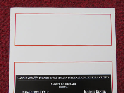 THE PORNOGRAPHER ITALIAN LOCANDINA POSTER JEAN - PIERRE LEAUD JEREMIE RENIER 2001 Rendezvous Cinema Movie posters