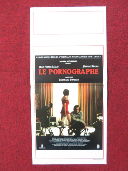THE PORNOGRAPHER ITALIAN LOCANDINA POSTER JEAN - PIERRE LEAUD JEREMIE RENIER 2001 Rendezvous Cinema Movie posters