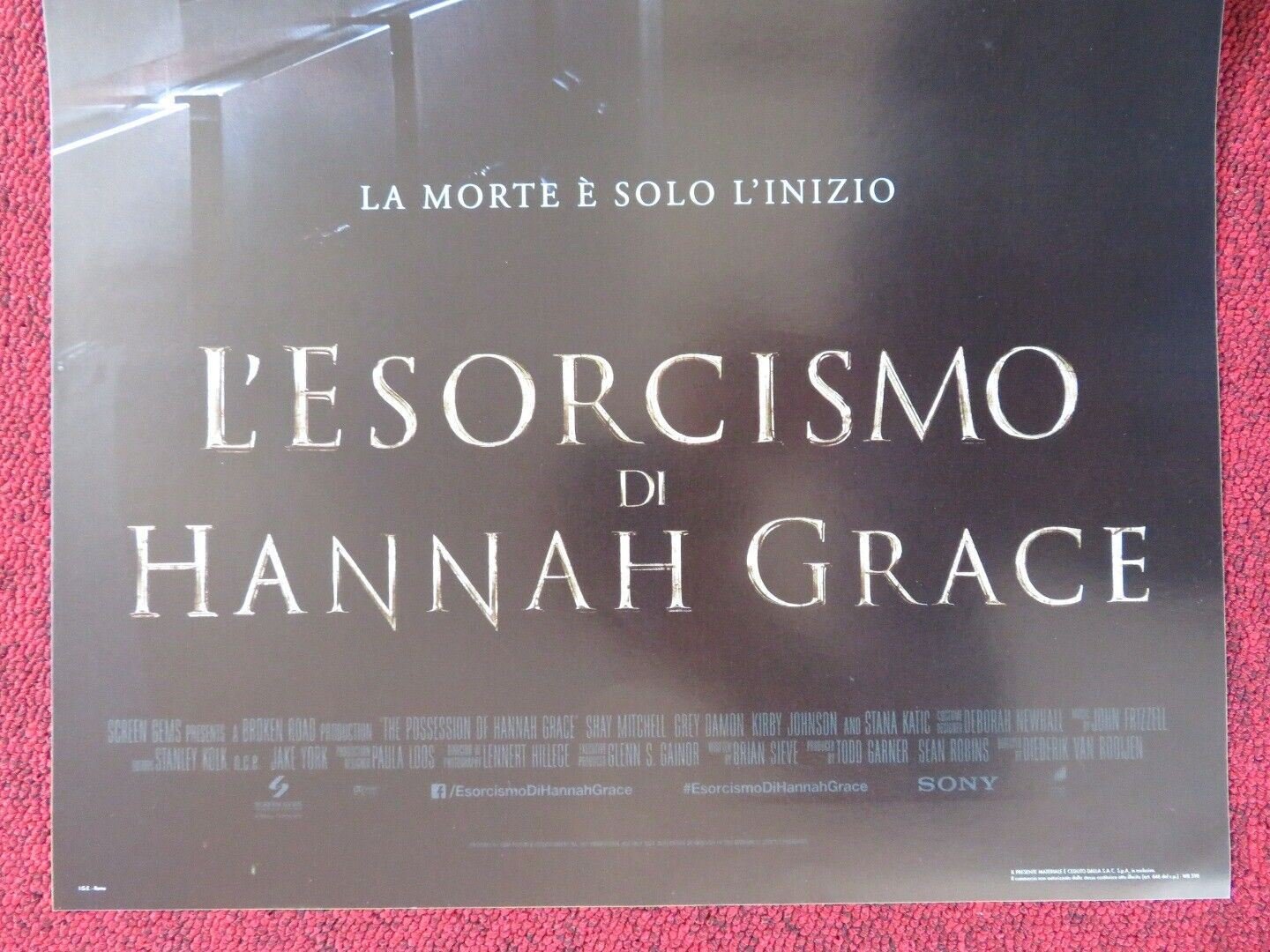THE POSSESSION OF HANNAH GRACE ITALIAN LOCANDINA (26.5"x12.5") POSTER 2018 - Rendezvous Cinema